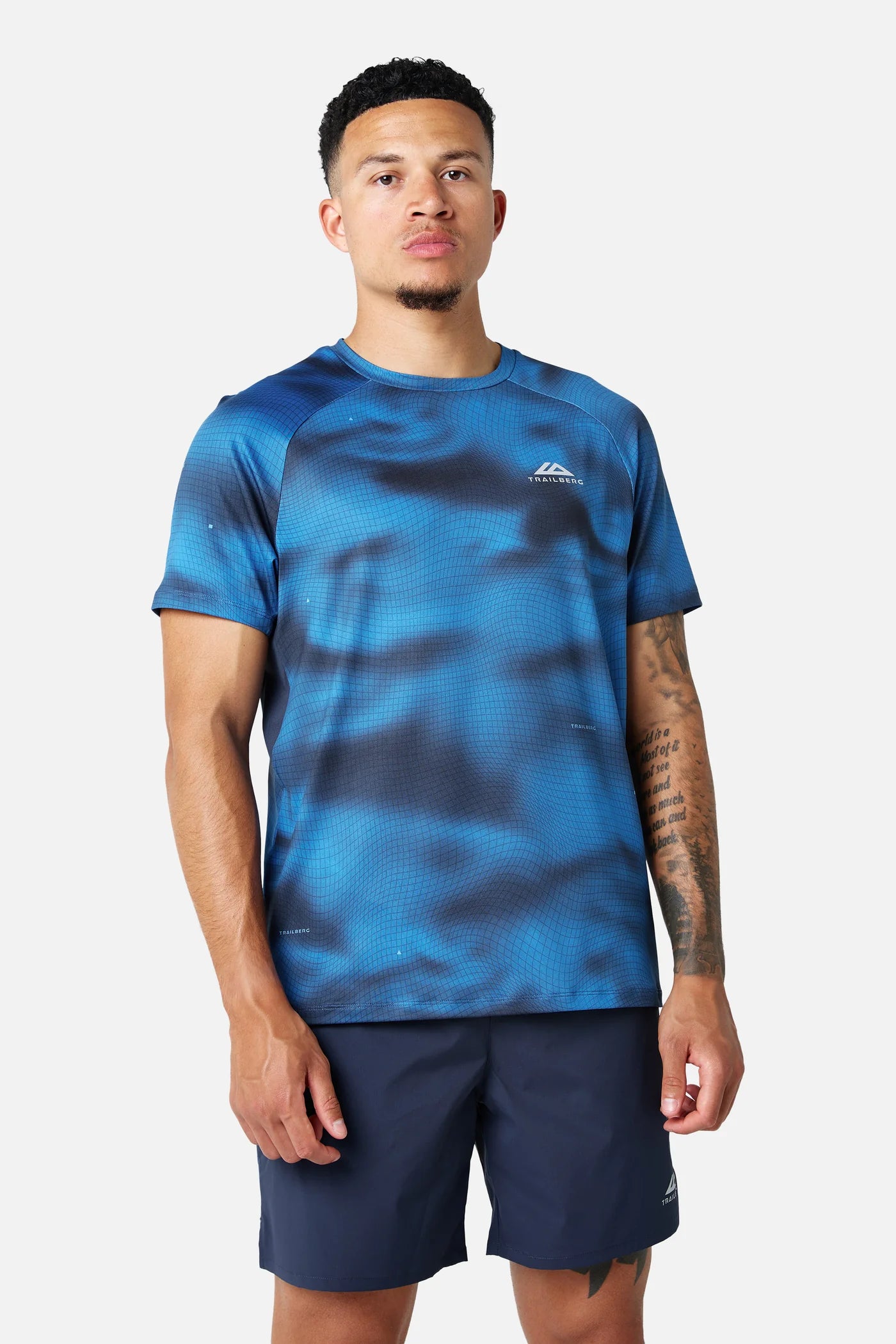 Trailberg Haze T Shirt - Storm Blue from DripModa