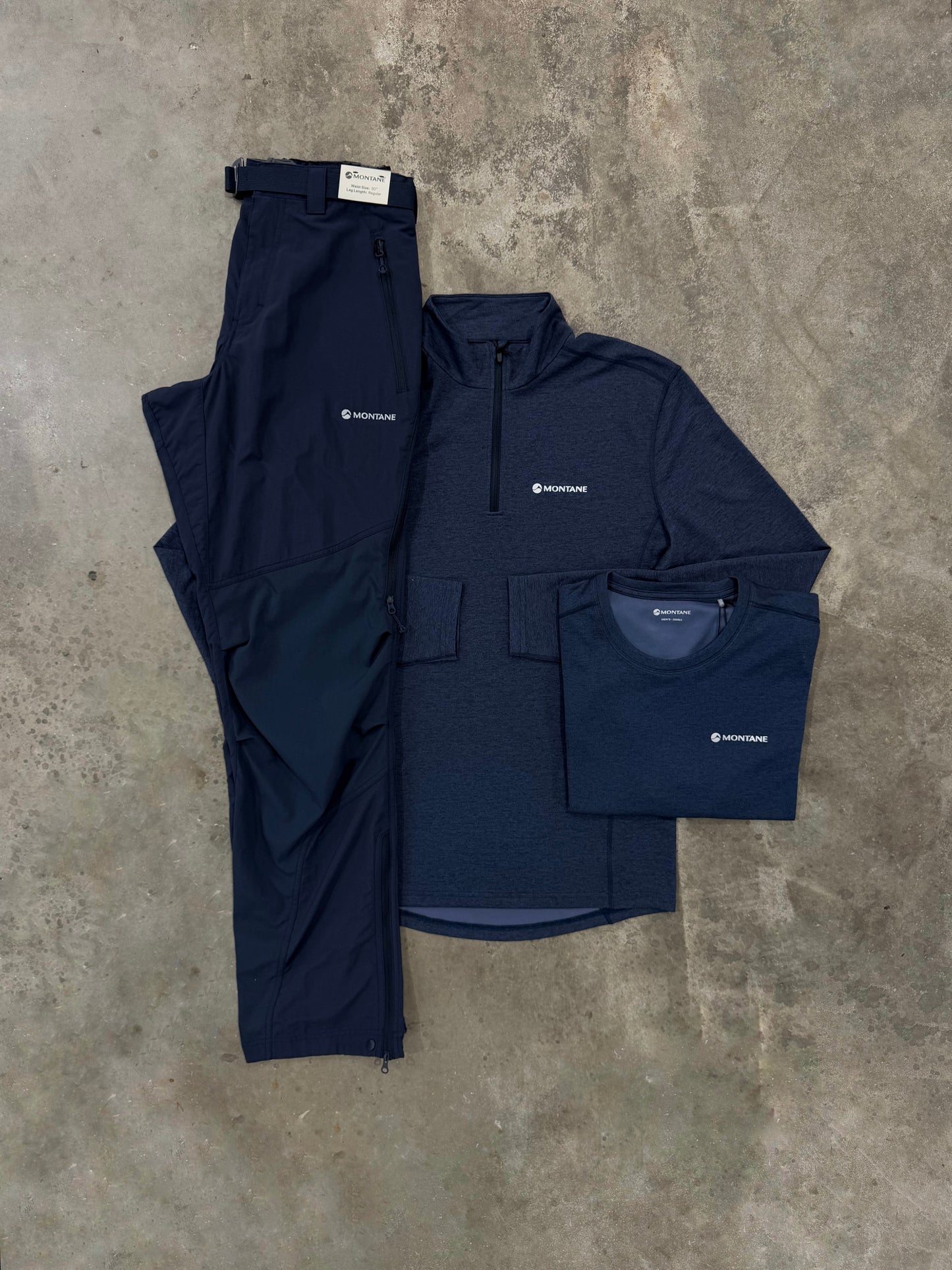Montane Dart Eclipse 3 Piece Set - Quarter Zip / T Shirt / Pant
