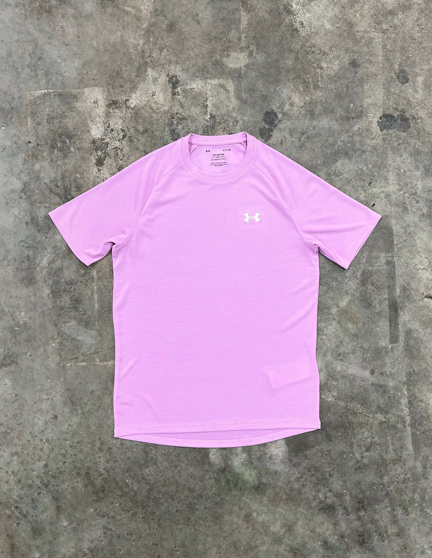 Under Armour Textured T Shirt -  Pink