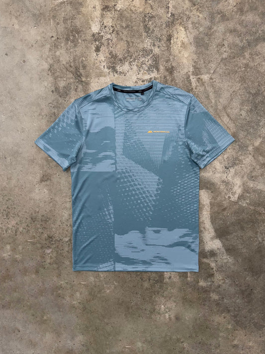 Monterrain Divide Jacquard T Shirt - Fort Blue / Twilight