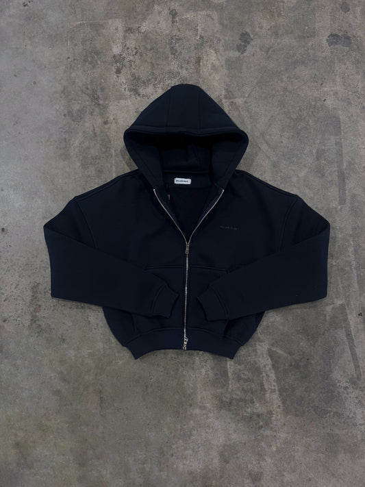 William Giles Zip Hoodie - Navy