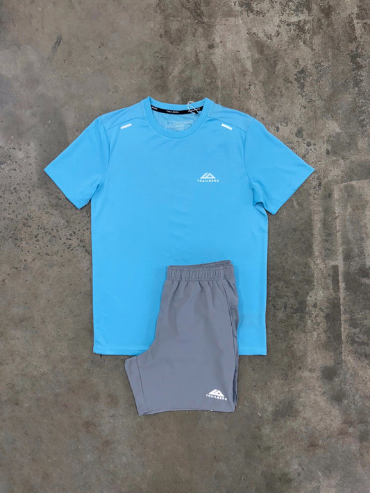 Trailberg Crest Blue Set - T Shirt / Short
