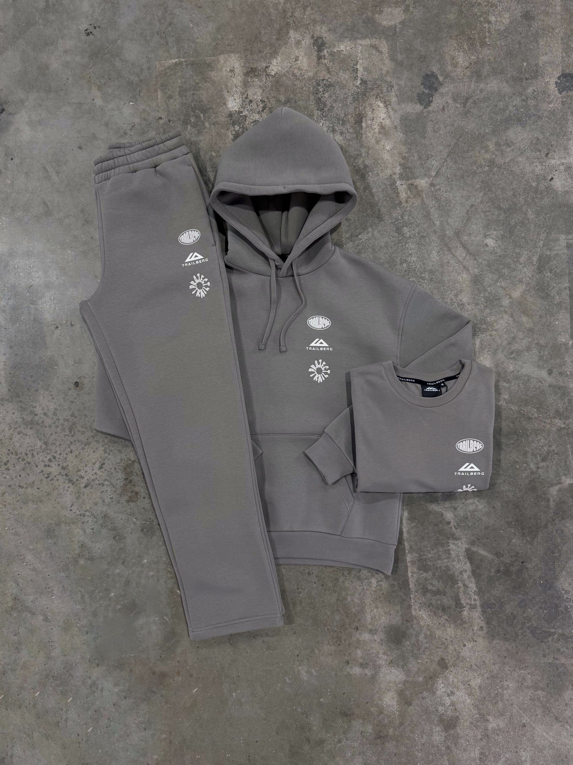 Trailberg Vector Mocha 3 Piece Set - Hoodie / T Shirt / Pant from DripModa