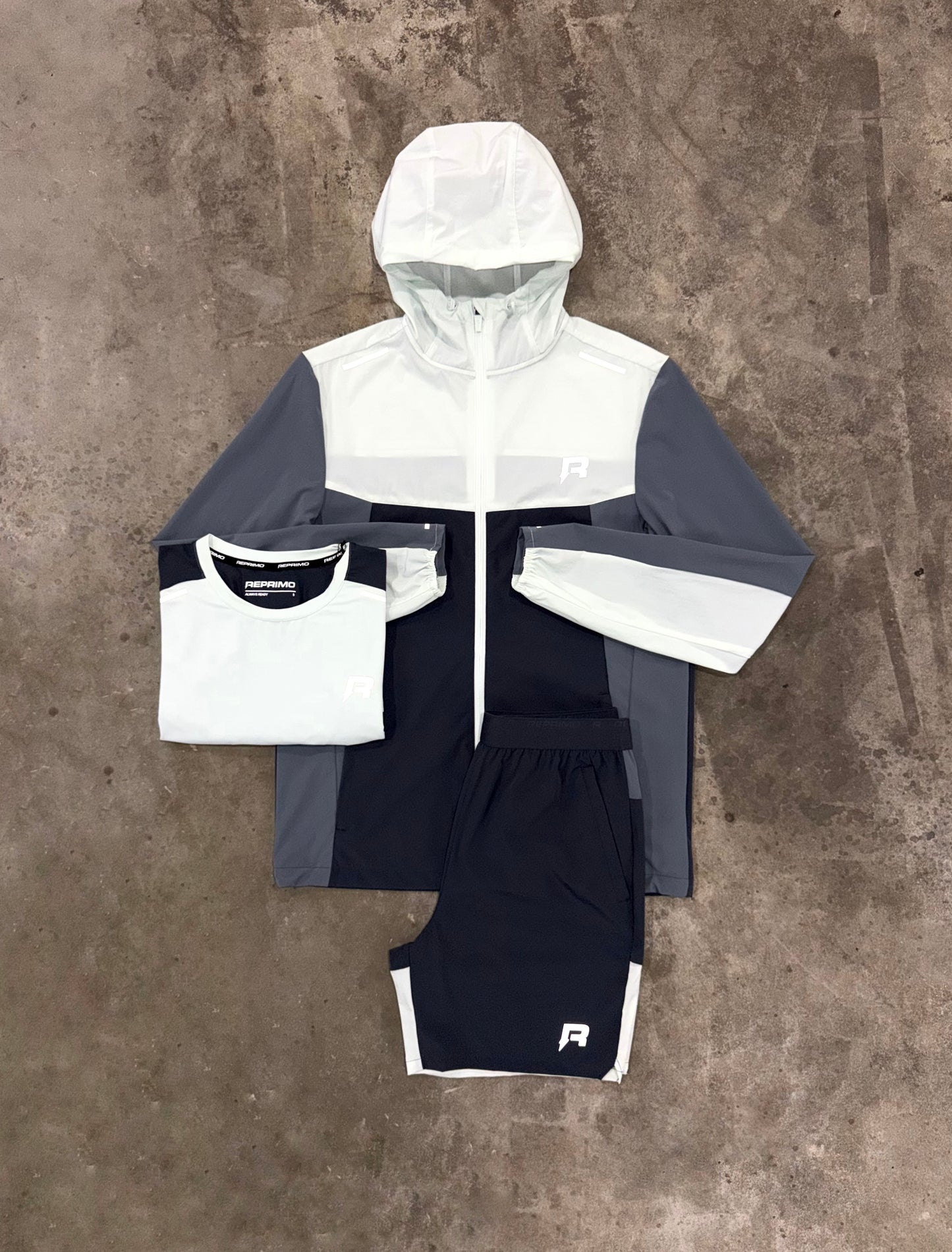 Reprimo Flight Blue Ink 3 Piece Set - Jacket / T Shirt / Short