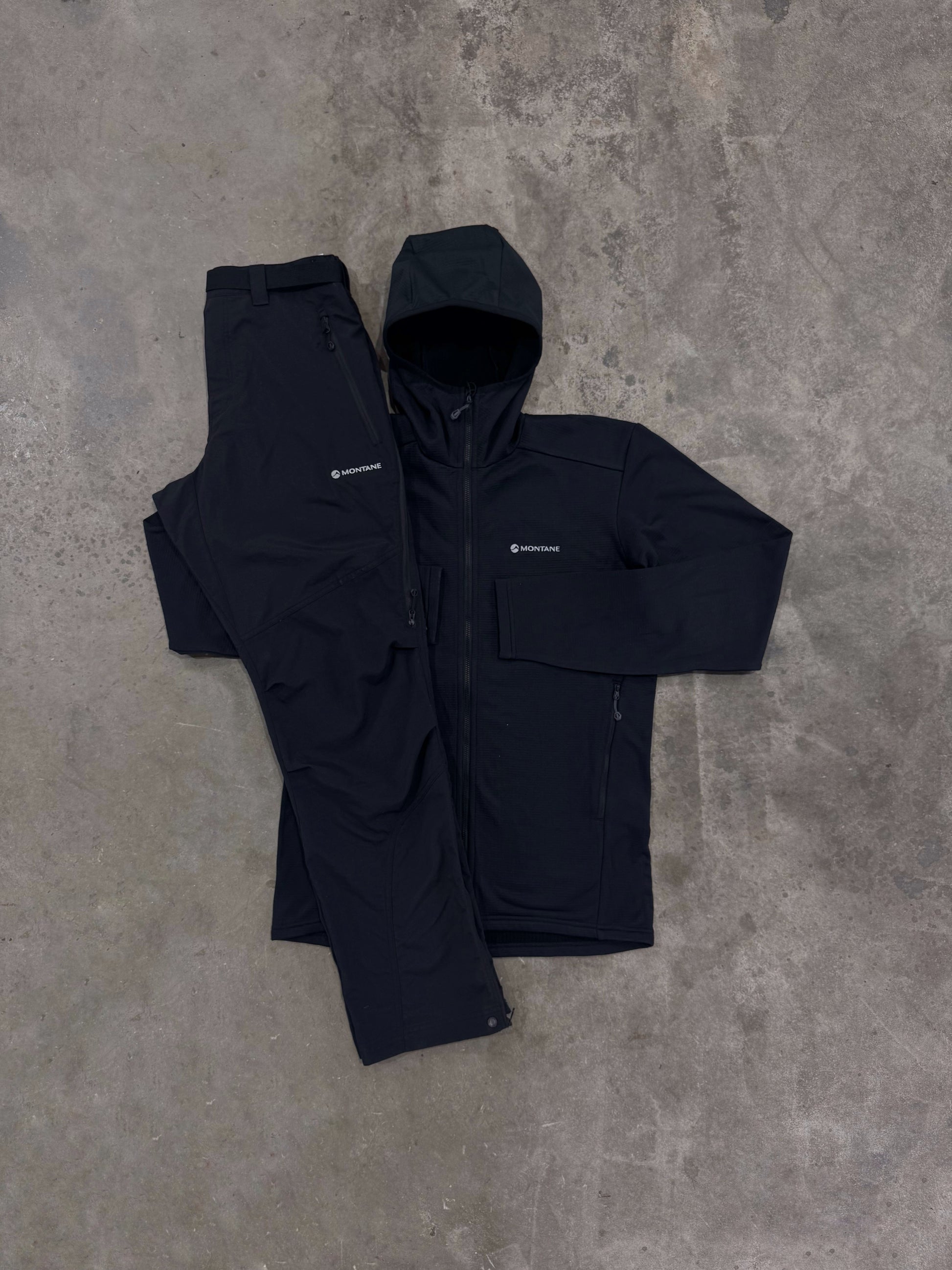 Montane Protium Black Set - Hoodie / Pant from DripModa