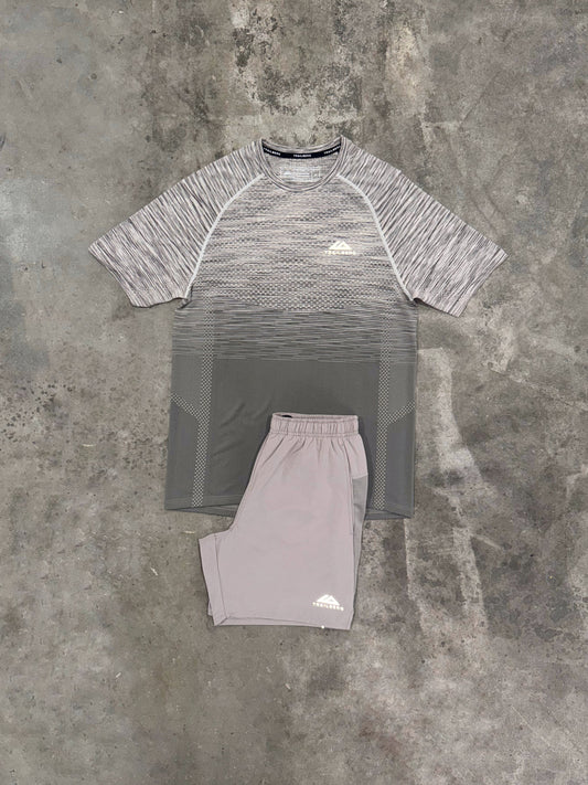 Trailberg Seamless Apex Mocha Set - T Shirt / Short