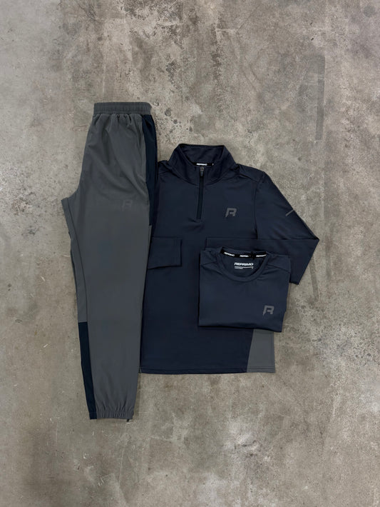 Reprimo Vortex Vulcan Slate 3 Piece Set - Quarter Zip / T Shirt / Pant