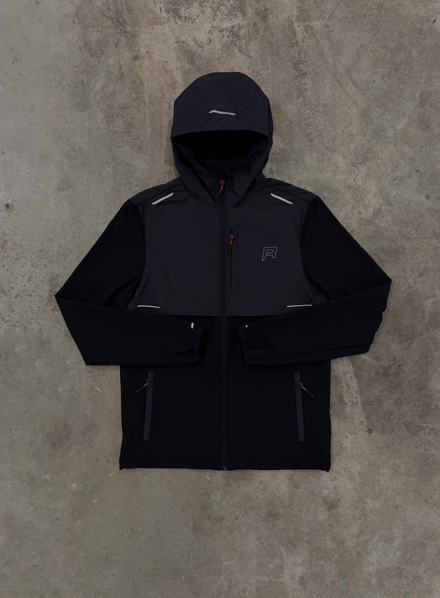 Reprimo Summit Windbreaker - Black / Red