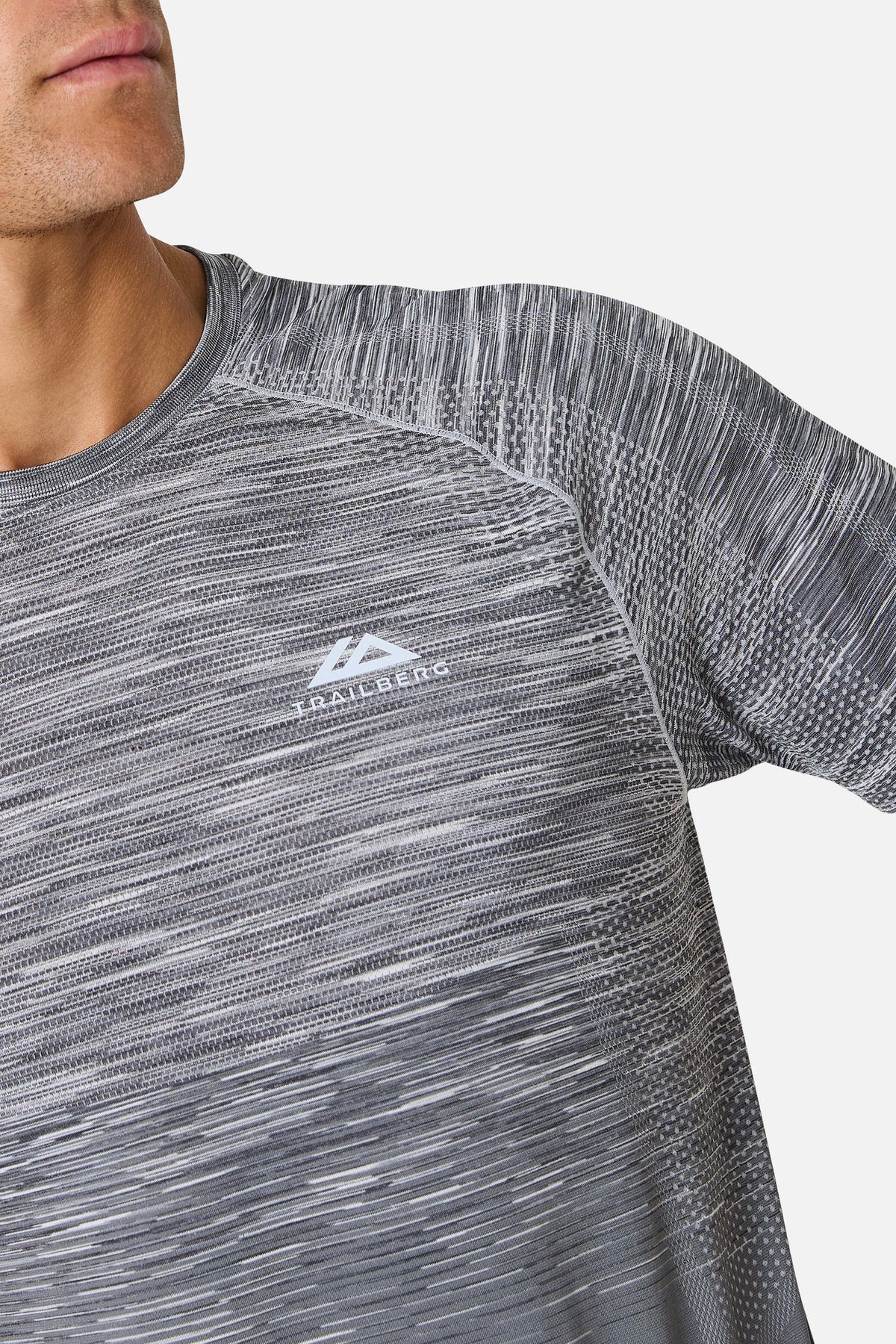 Trailberg Arc Grey Seamless 3 Piece Set - Quarter Zip / T Shirt / Short