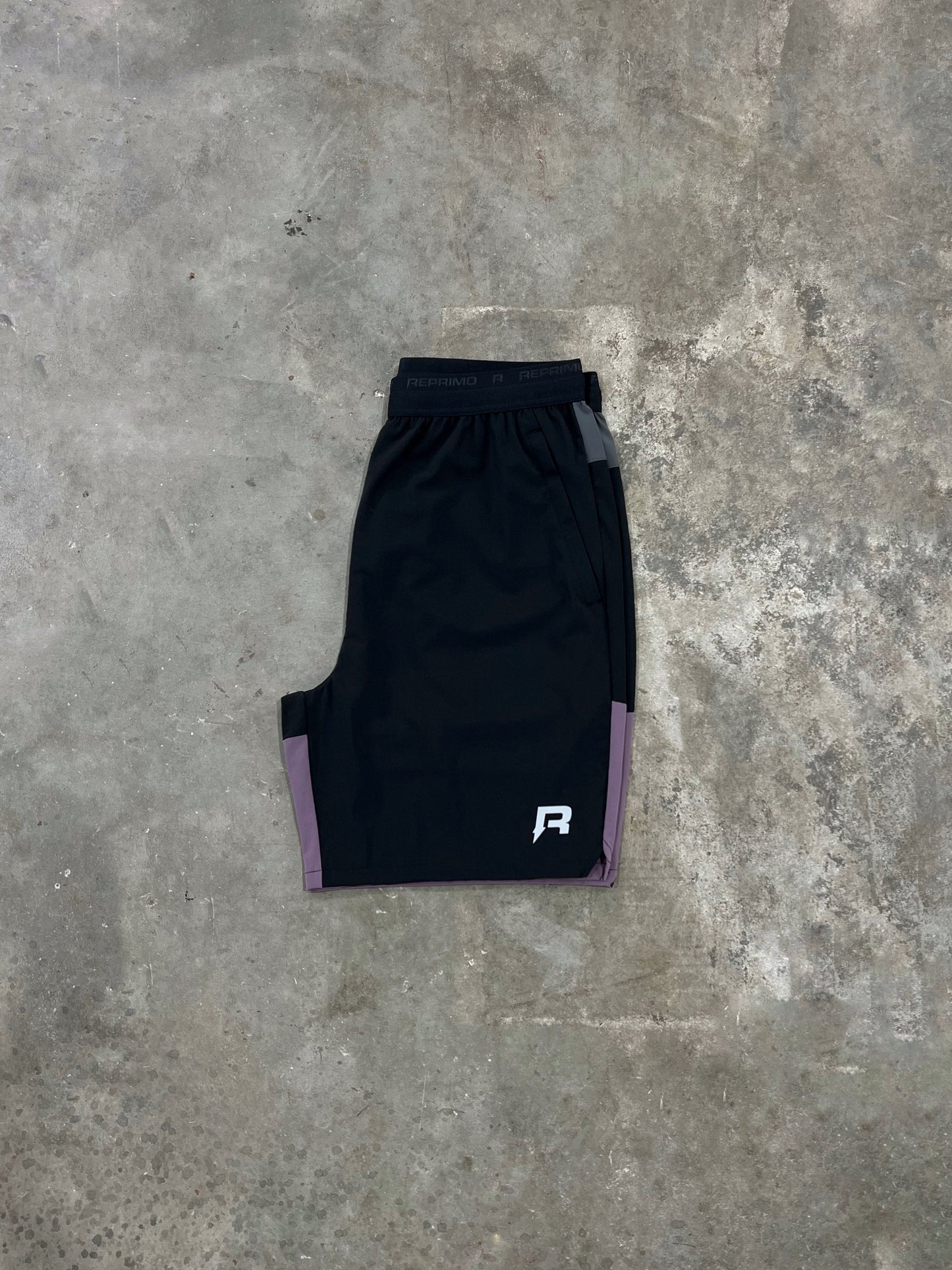 Reprimo Flight Short - Mauve / Black