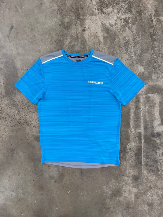 Dripmoda Panel T Shirt - Blue