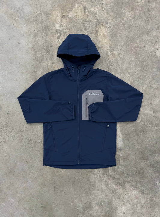 Columbia Tall Heights III Hooded Softshell -  Navy / Grey