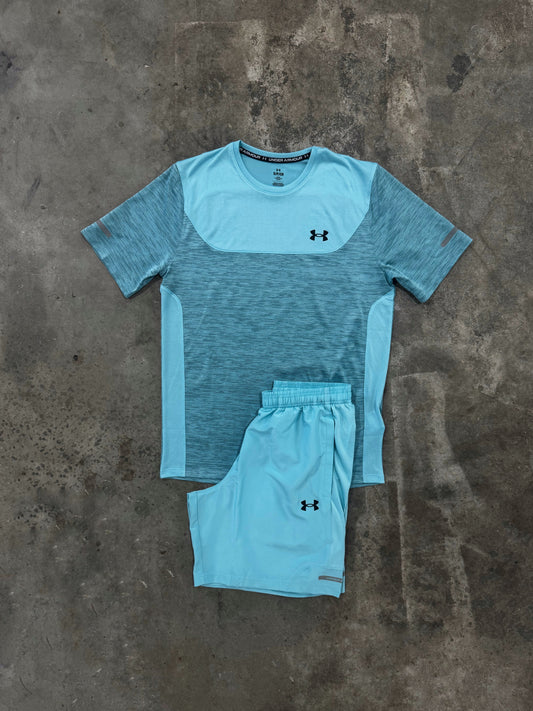 Under Armour Utility Blue Set - T Shirt / Short