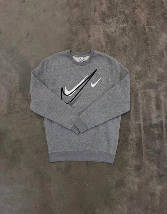 Nike Multi Swoosh SweatShirt - Grey