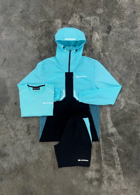 Monterrain Lyder Gleaming Blue 3 Piece Set - Jacket / T Shirt / Short