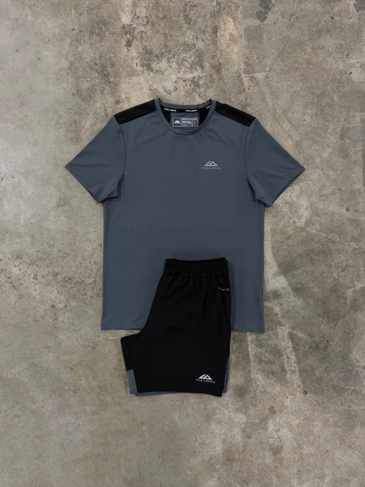 Trailberg Rapid Dash Graphite Set - T Shirt / Short