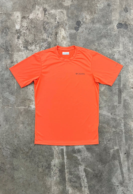 Columbia Hike Crew T Shirt -  Orange Zing