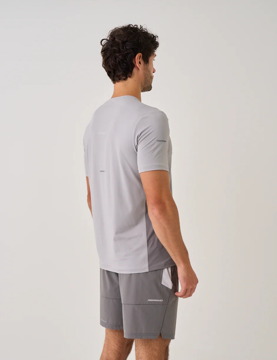 Reprimo Vortex T Shirt- Mist Grey / Slate from DripModa