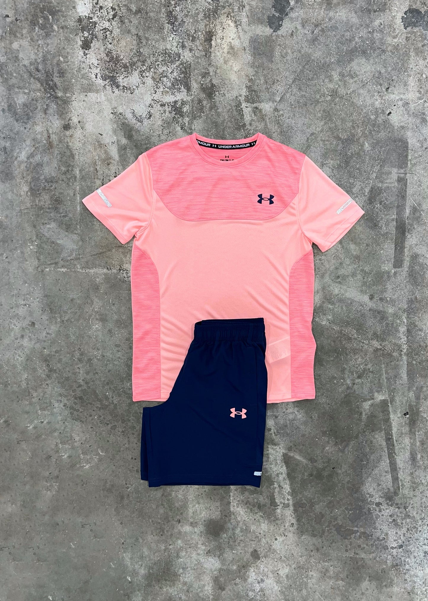 Under Armour Junior Utility Pink Set - T Shirt / Short