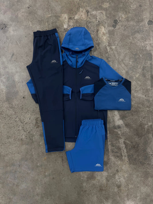 Trailberg Rapid Dash 2.0 Storm Blue 4 Piece Set - Jacket / T Shirt / Pant / Short