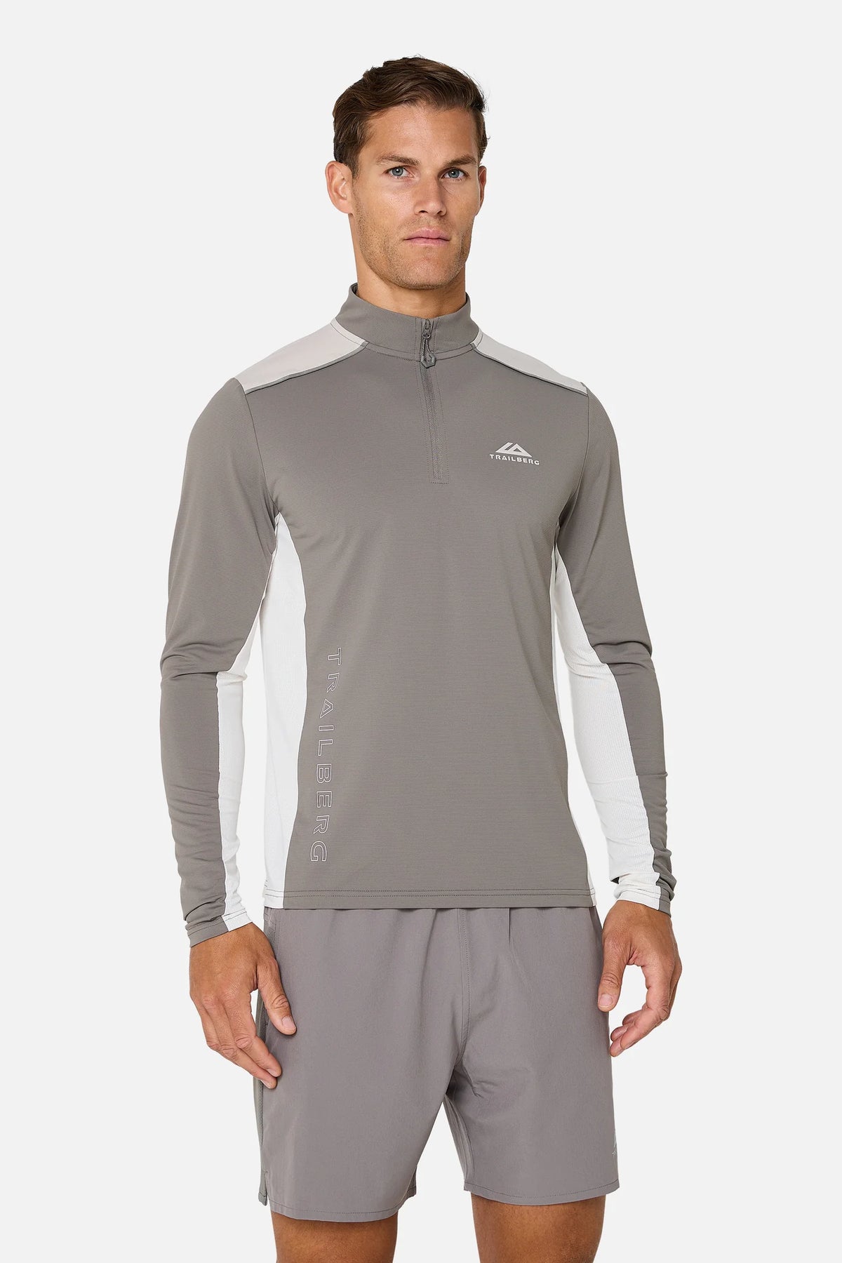 Trailberg Triathlon Ultra Mocha 3 Piece Set - Quarter Zip / T Shirt / Short