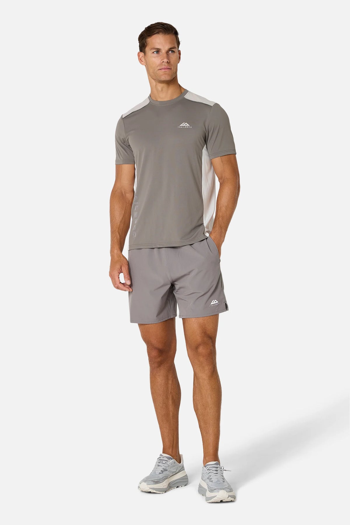 Trailberg Triathlon Ultra Mocha 3 Piece Set - Quarter Zip / T Shirt / Short
