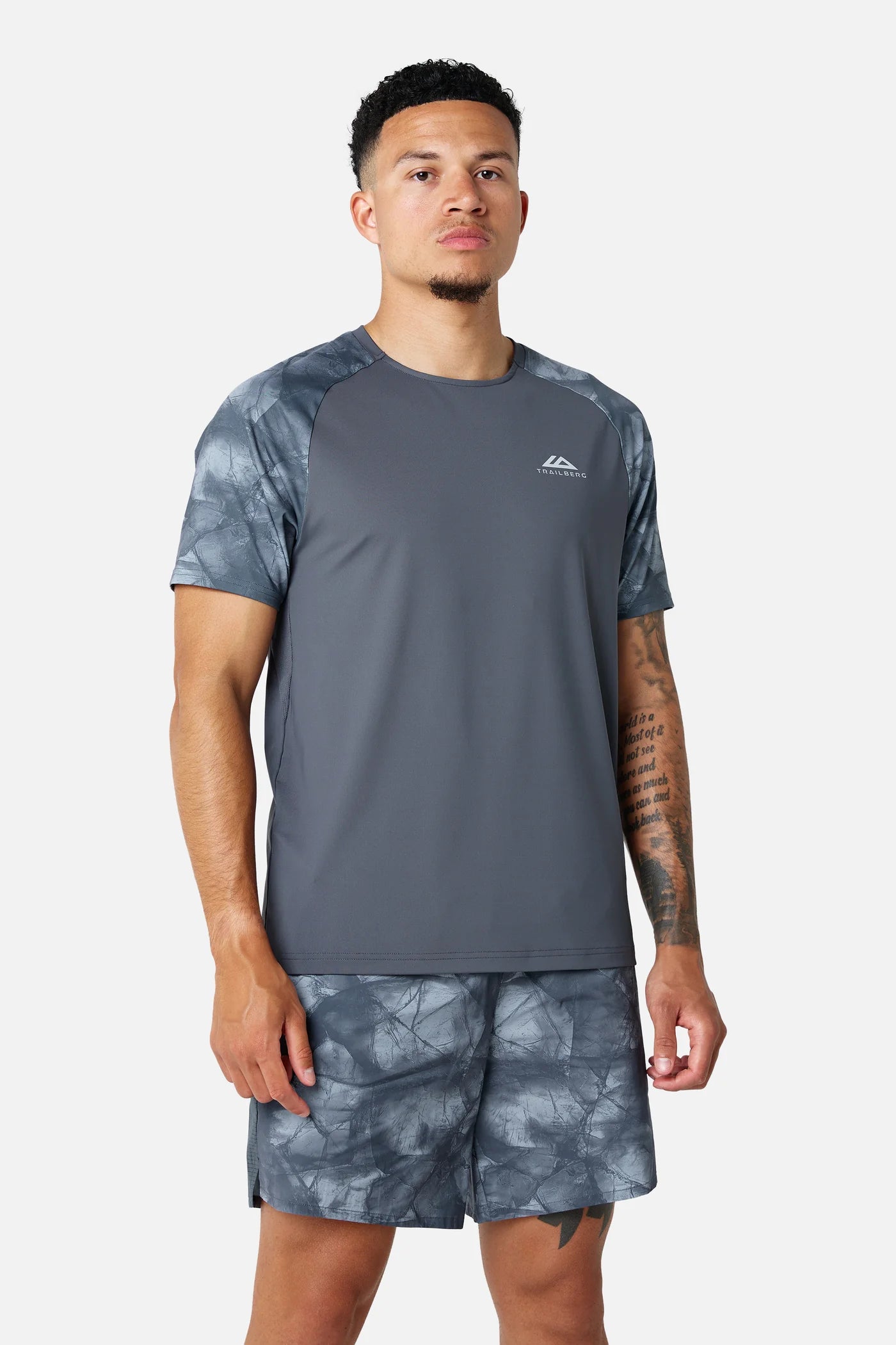 Trailberg Ice Grey 3 Piece Set - Jacket / T Shirt / Short from DripModa