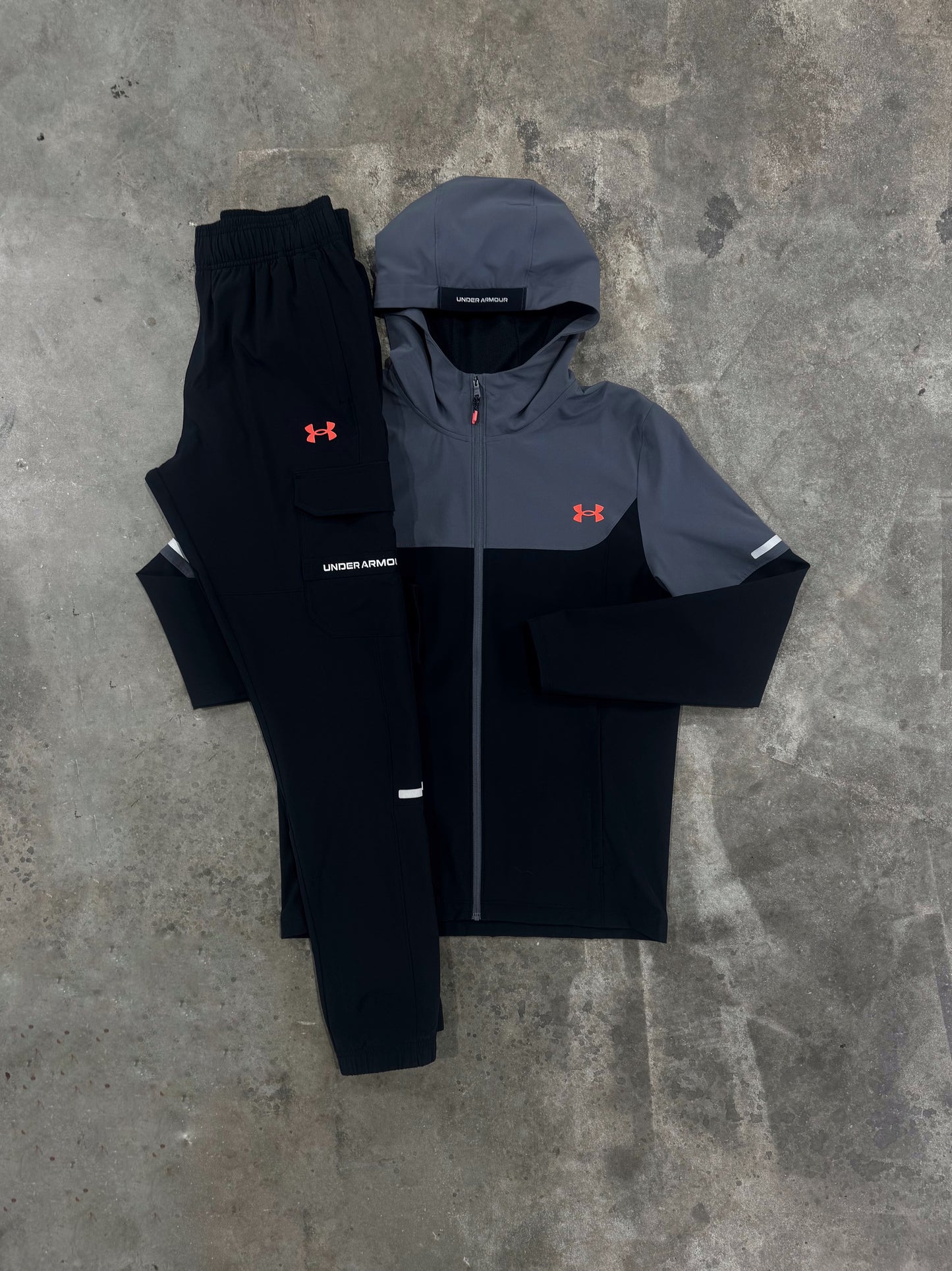 Under Armour Utility Black / Red Tracksuit - Jacket / Pant