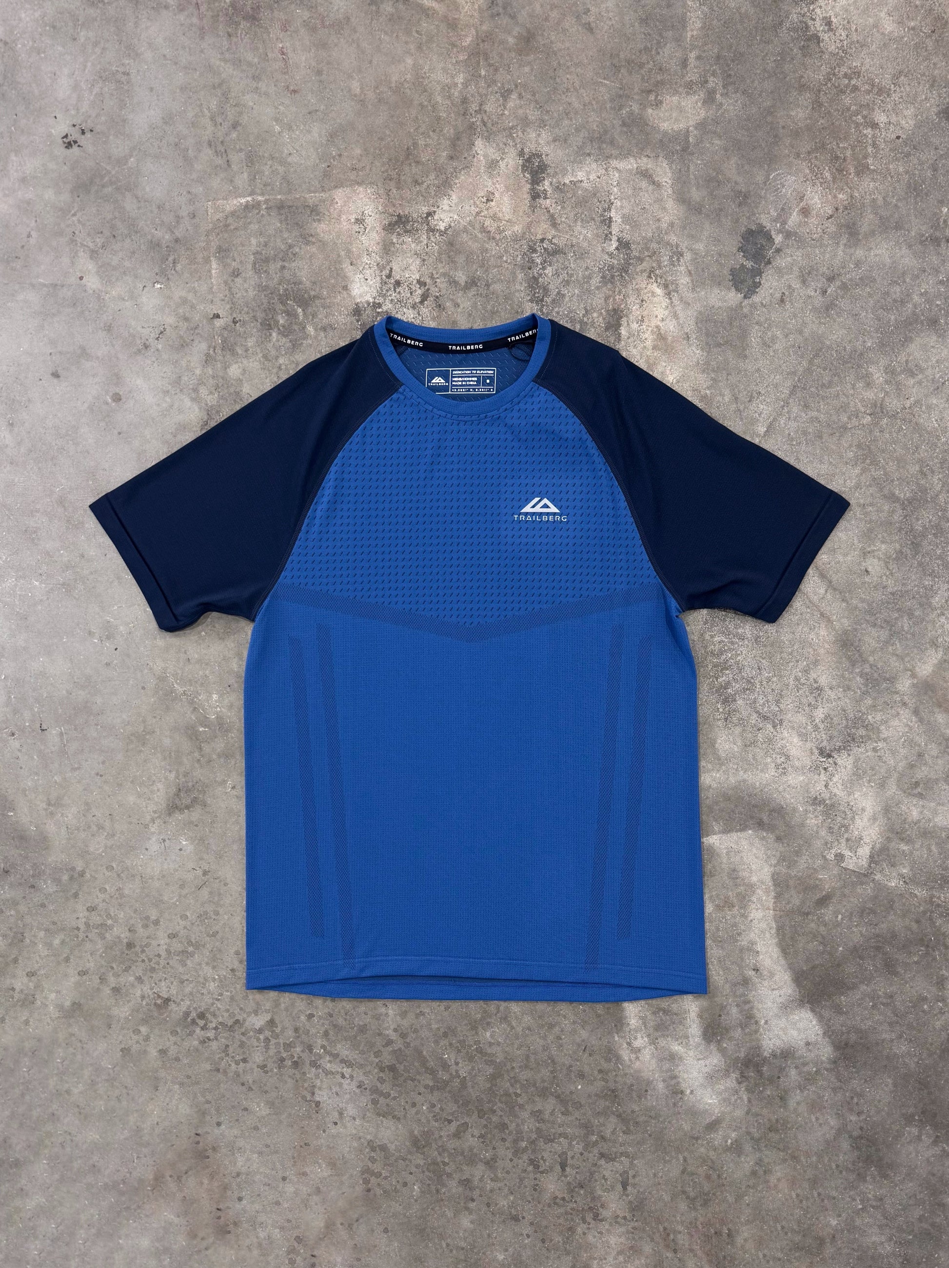 Trailberg Rapid Dash Seamless T Shirt - Voltage Blue from DripModa