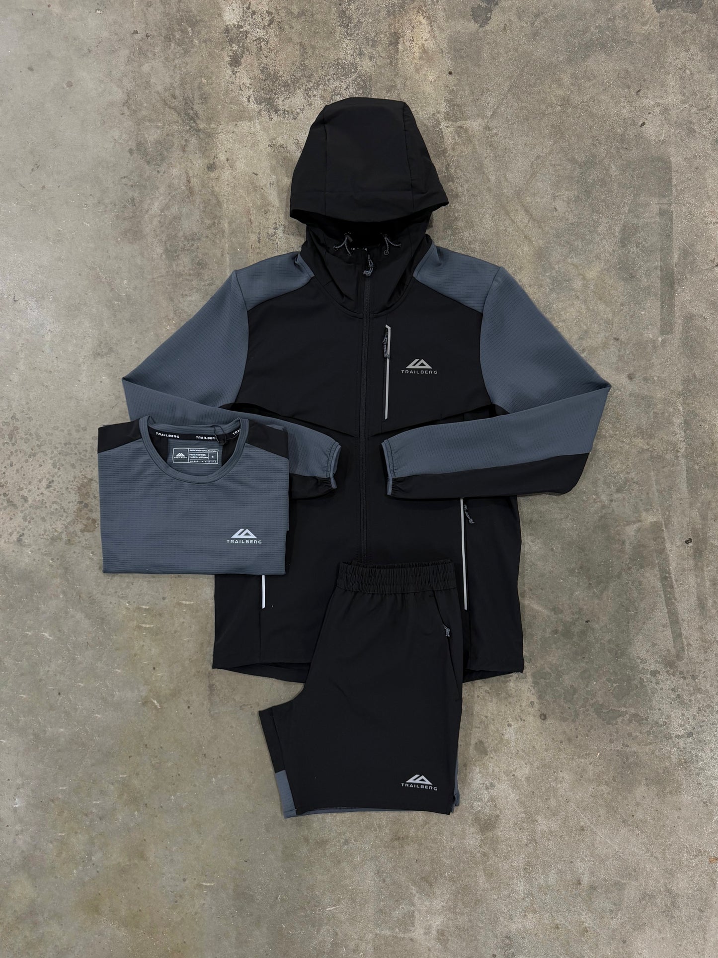 Trailberg Rapid Dash 3.0 Graphite 3 Piece Set - Jacket / T Shirt / Short