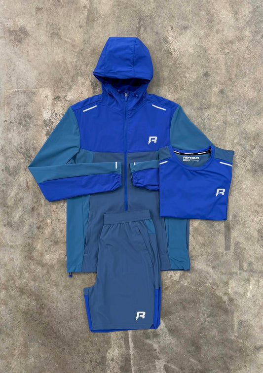 Reprimo Flight Indigo 3 Piece Set - Jacket / T Shirt / Short