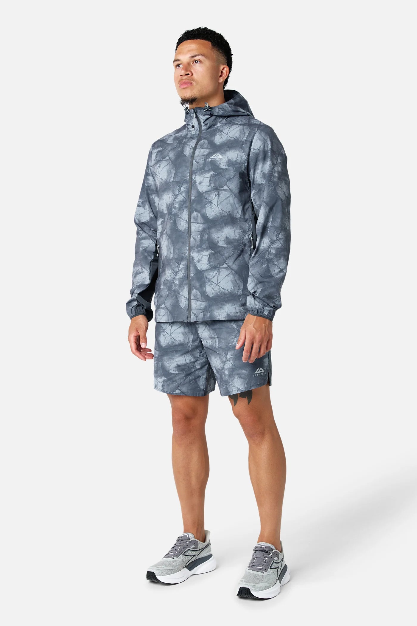 Trailberg Ice Grey 3 Piece Set - Jacket / T Shirt / Short from DripModa