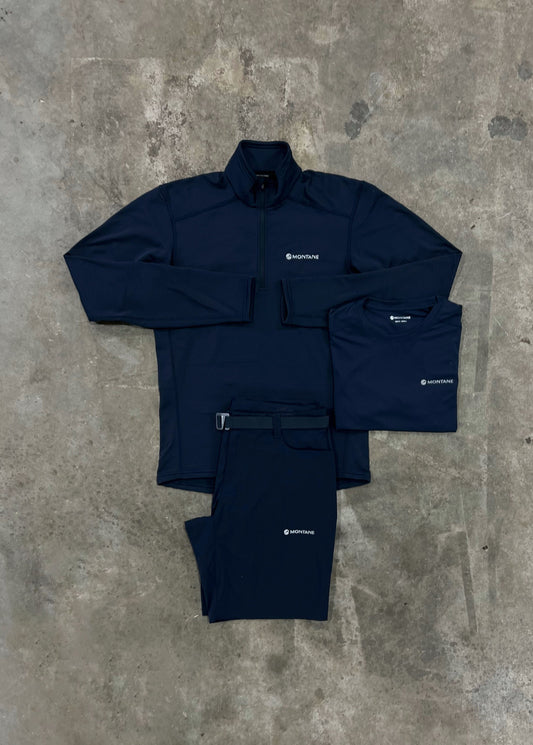 Montane Protium Lite Eclipse 3 Piece Set - Quarter Zip / T Shirt / Short