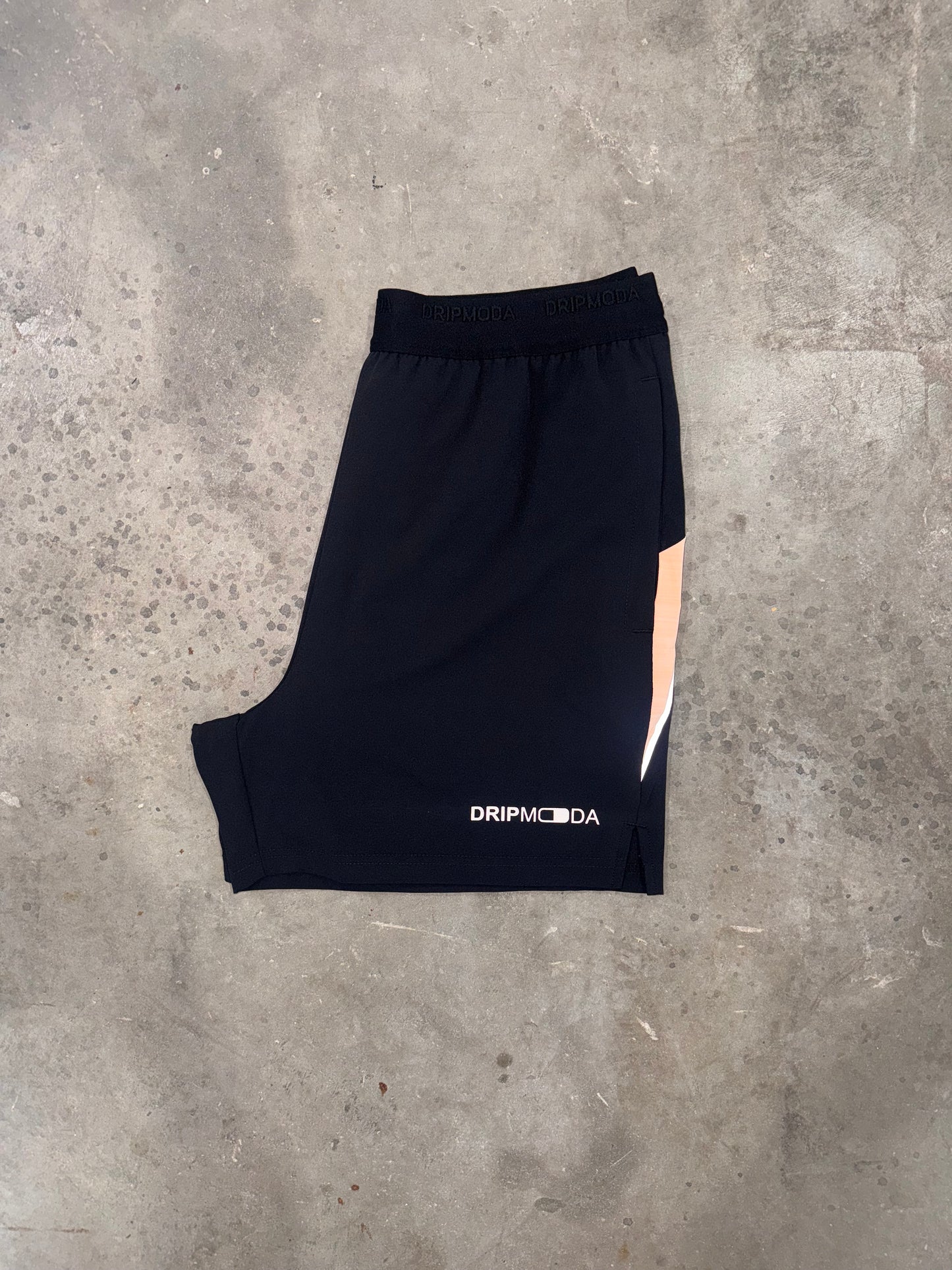 Dripmoda Panel Peach Set - T Shirt / Short