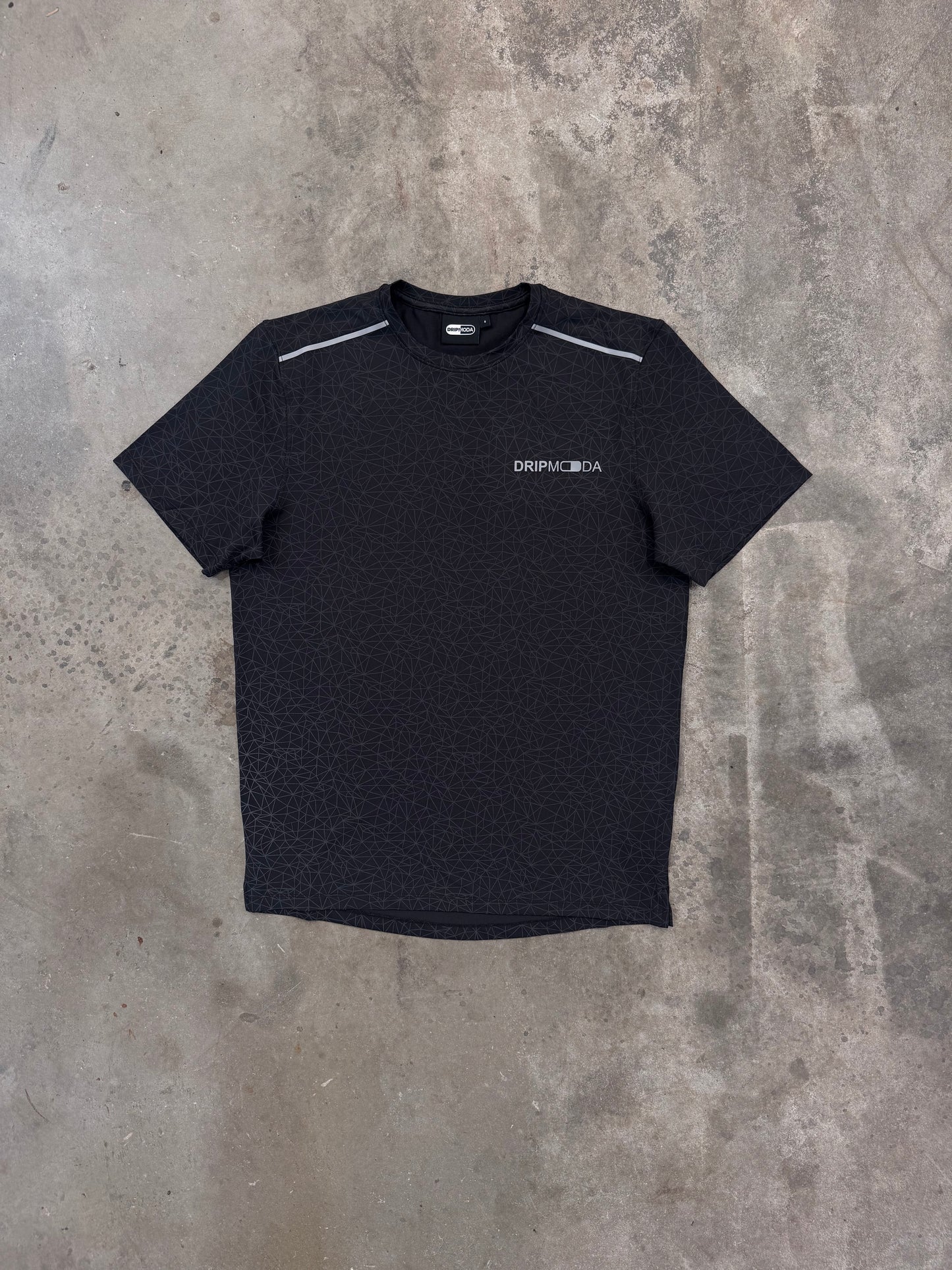 Dripmoda Cityscape Black 3 Piece Set - Jacket / T Shirt / Short