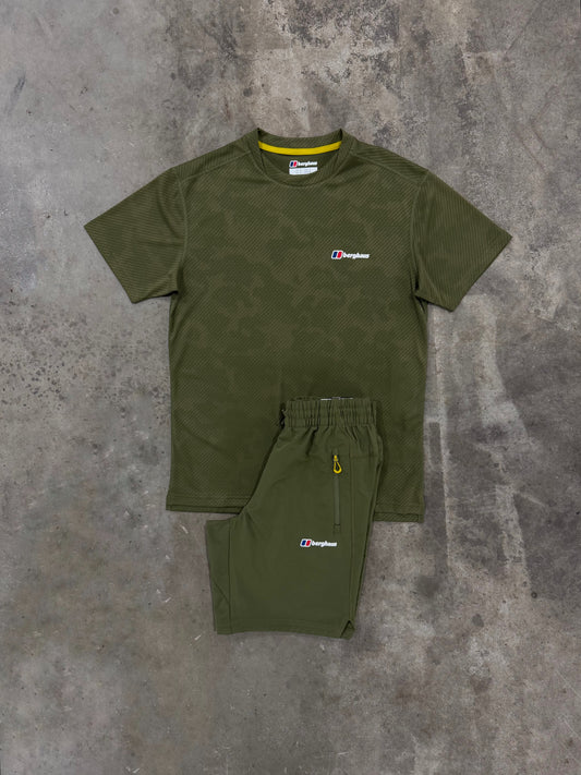 Berghaus Dawdon Tech Khaki Set - T Shirt / Short