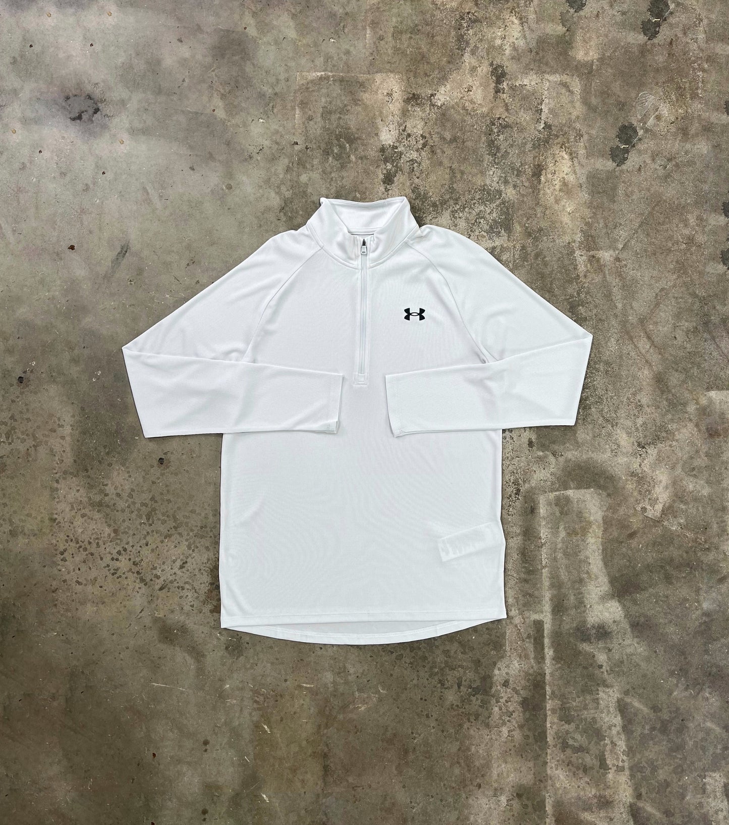 Under Armour Textured Quarter Zip - Distant Grey from DripModa