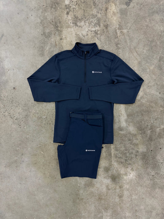 Montane Protium Eclipse Blue Set - Quarter Zip / Short