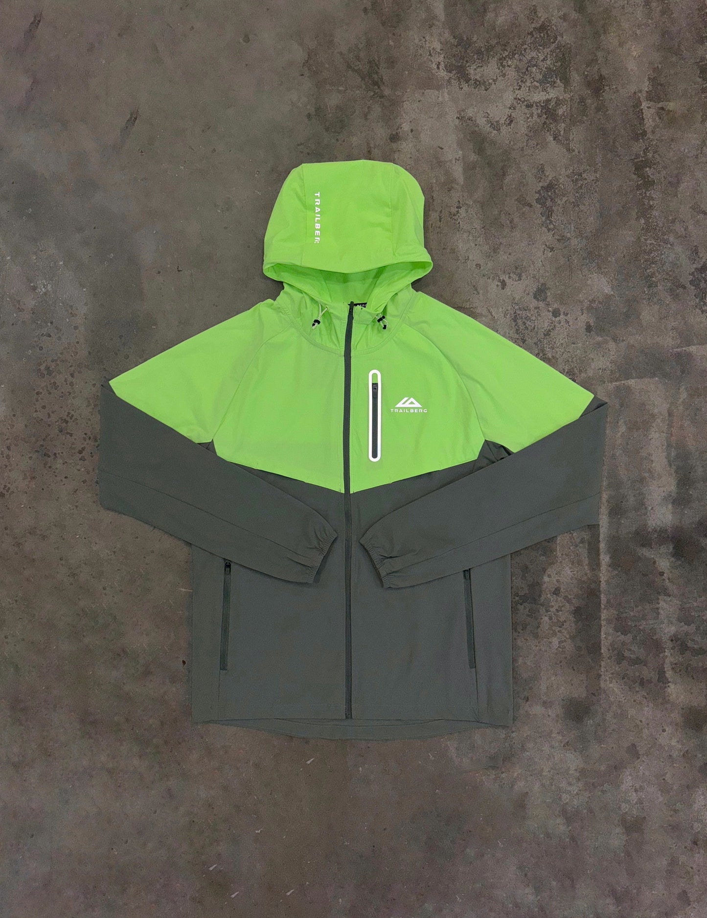 Trailberg Cloud SS25 Jacket - Pine / Neon Lime