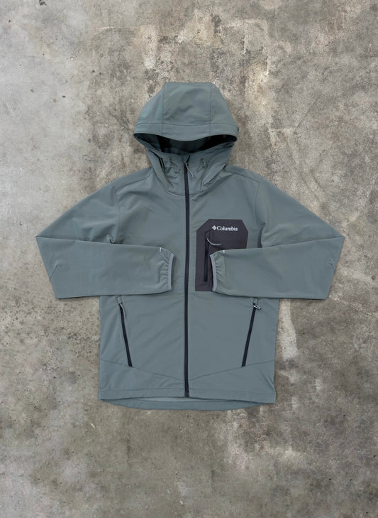 Columbia Tall Heights III Hooded Softshell - Sedona Sage / Shark