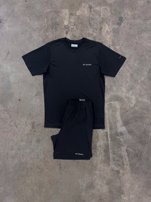 Columbia Stealth Black Set - T Shirt / Short