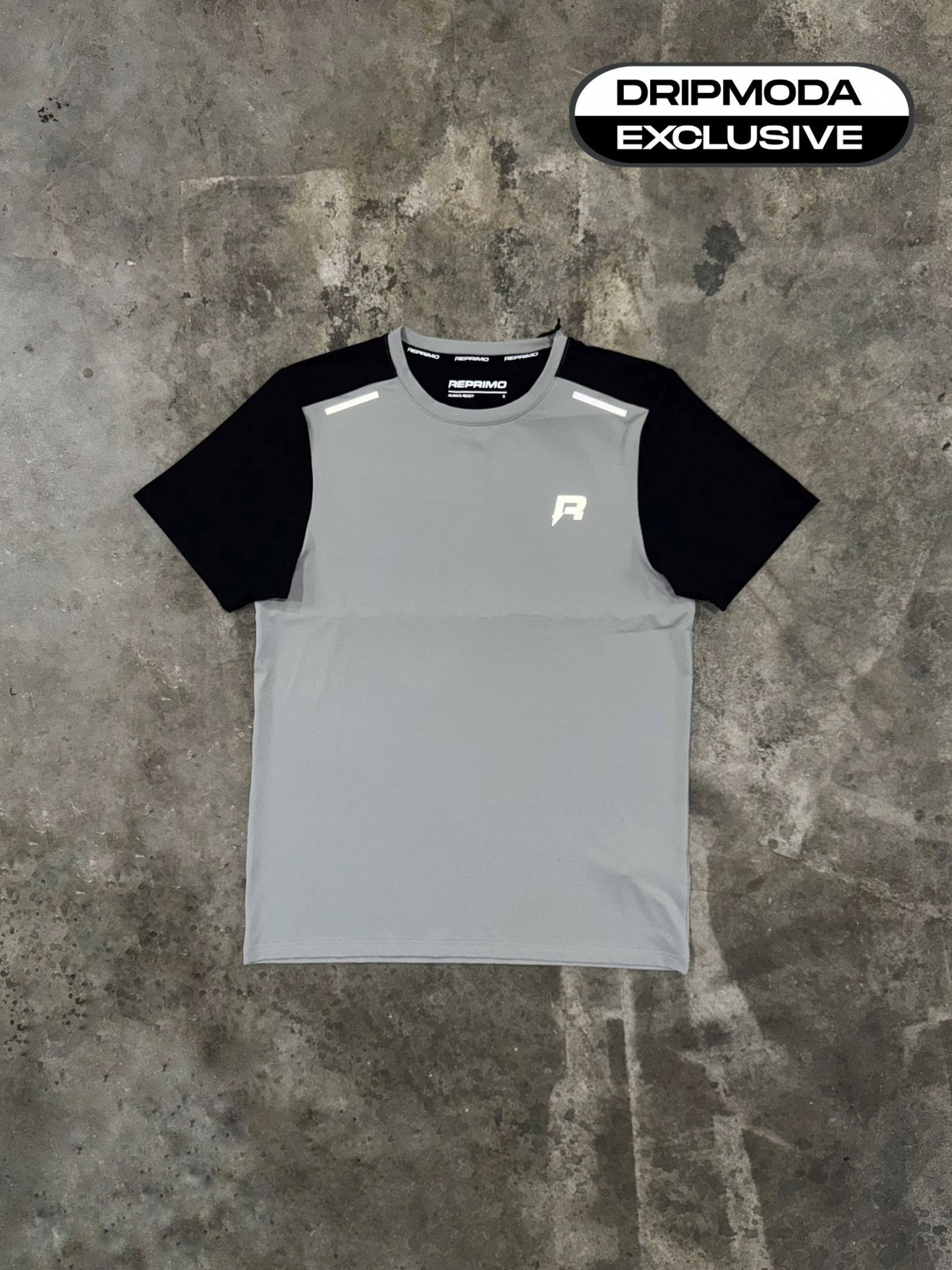Reprimo Flight T Shirt - Grey / Black