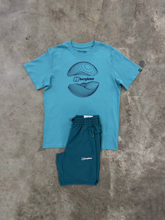 Berghaus Curvature Blue Set - T Shirt / Short
