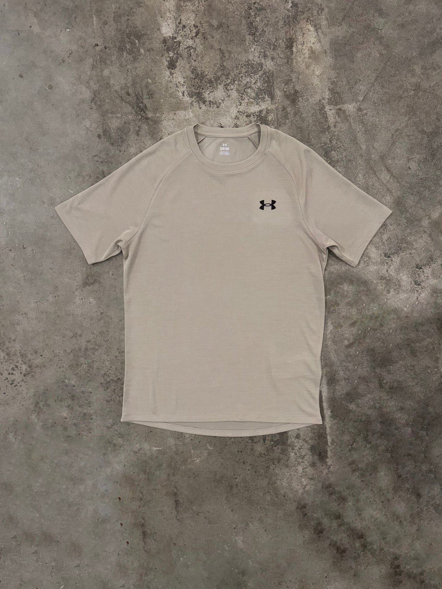 Under Armour Textured T Shirt - Timberwolf