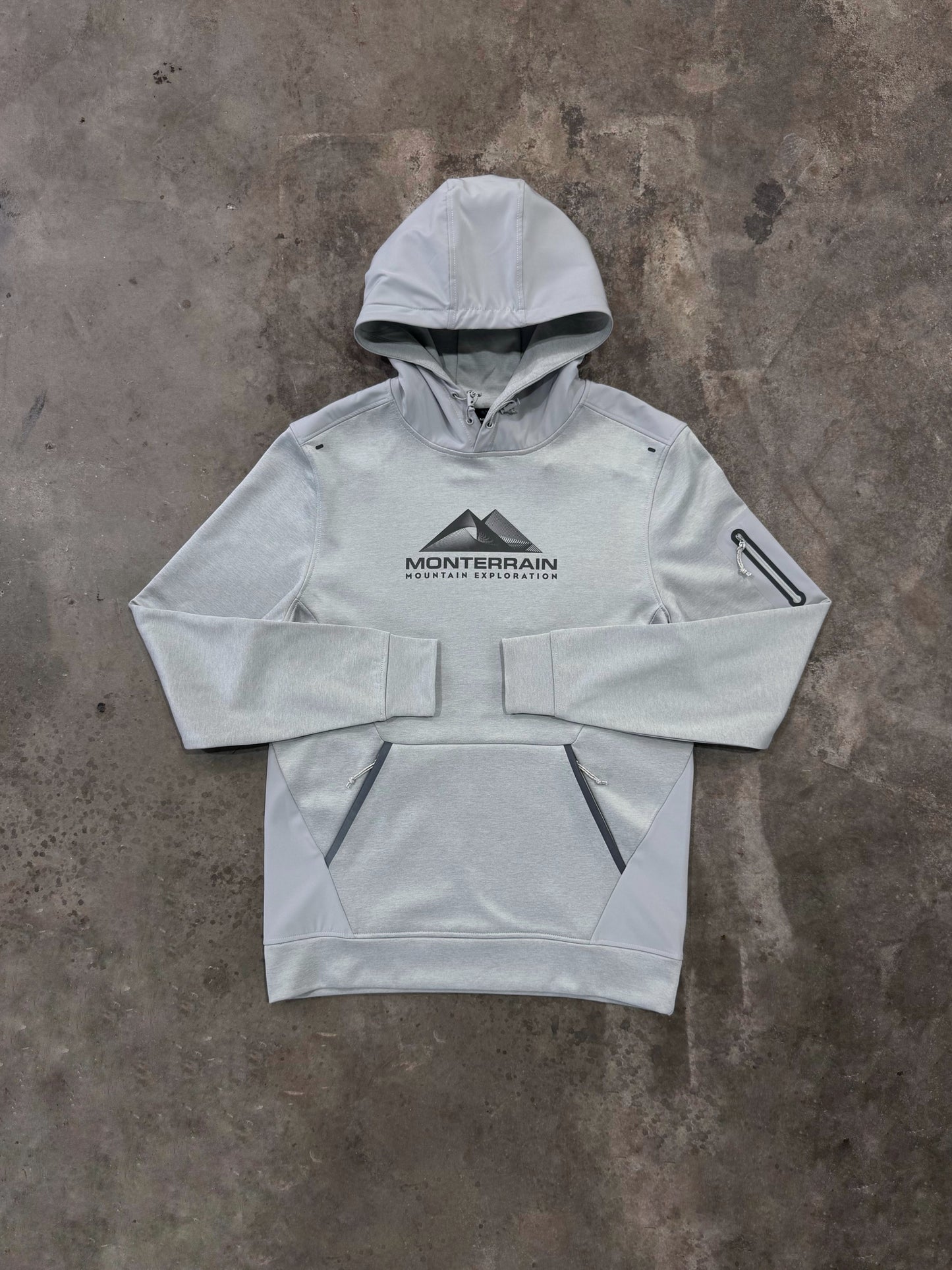 Monterrain Speed 2.0 Poly Fleece Hoodie - Salted Fog from DripModa