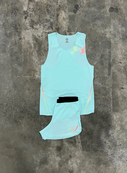 Under Armour Velociti Elite Green Set - Singlet / Short