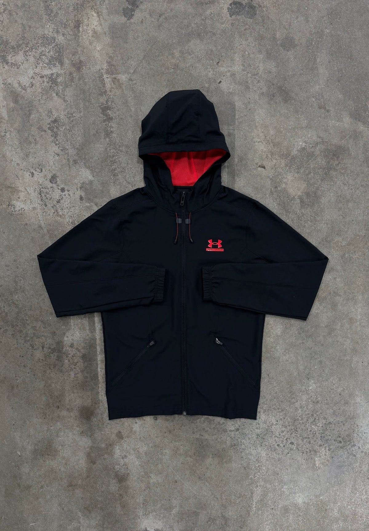 Under Armour Tech Sport Woven Jacket - Black / Red