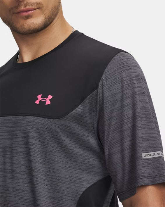 Under Armour Tech Utility T Shirt - Black / Pink