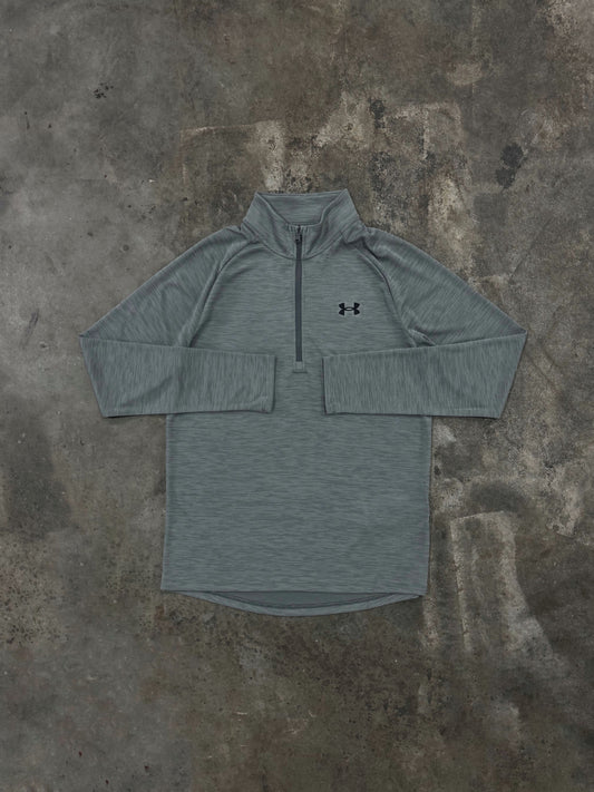 Under Armour Textured Quarter Zip - Clay Green
