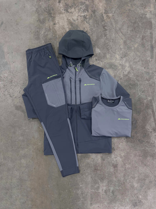 Monterrain Orbit Woven Grey 3 Piece Set - Jacket / T Shirt / Pant